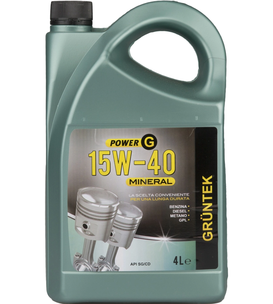 Olio power-g lubrificante minerale 4l 15w40 per motori diesel